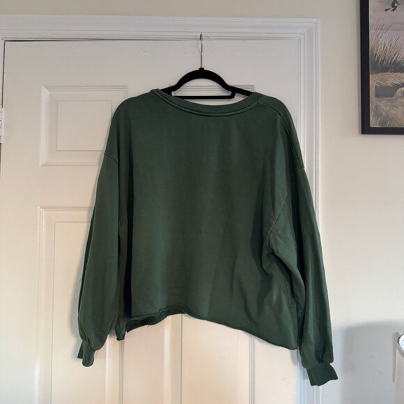 Urban Outfitters Out From Under Notch Neck Sweatshirt - Green - Picture 3 of 4